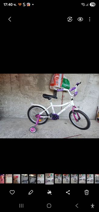 Детско колело с помощни колела