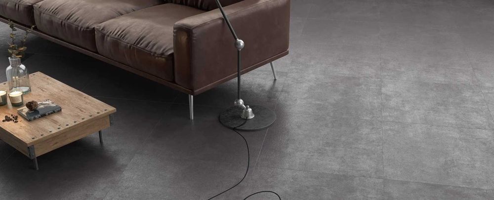 Gresie Concrete Anthracite F Pc 600x1200x8 R Mat