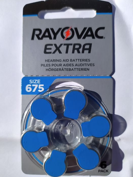 8 броя Батерии за слухов апарат 10, 13, 312, 675 Rayovac Extra