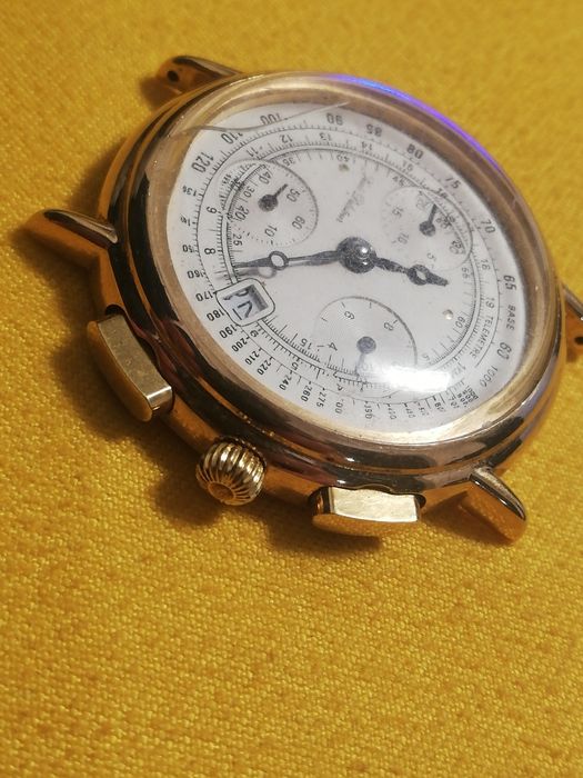 Ceas Barbatesc Vintage Chronograph Jean Delatour Gold Swiss Made