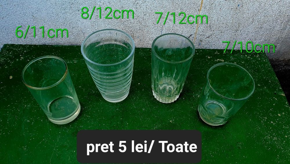 Set Pahare sticla