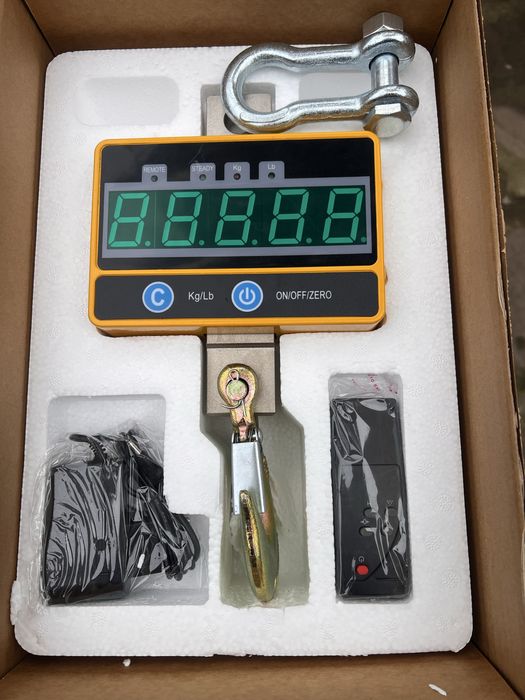 Кранови везни / кантар с кука и дистанционно от 300 кг до 5 тона