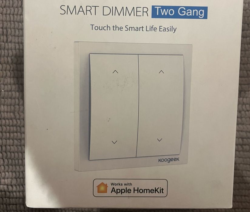 Apple HomeKit двоен димиращ ключ