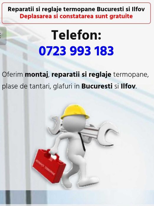 Reparatii reglaje termopane