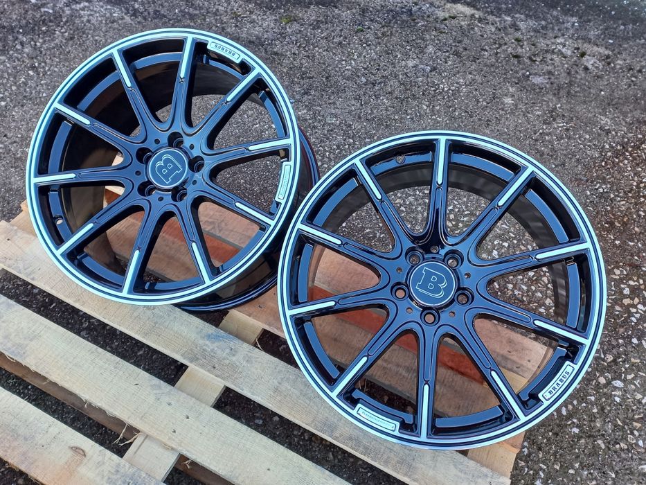 19 Mercedes Brabus 8.5j et38 9.5j et48 Ml Cl E S C Gl Black Polish 4ma