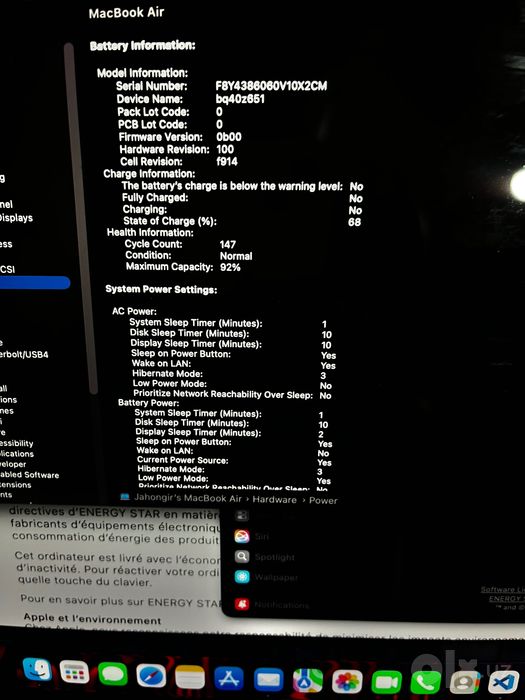 MacBook Air m2 16/512