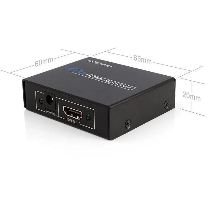 iSolem Splitter HDMI 3D FULL HD 1080P, (1 intrare x 2 ieșiri)