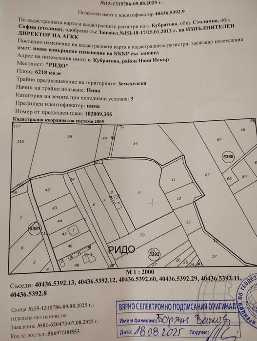 Два Парцела в Кубратово