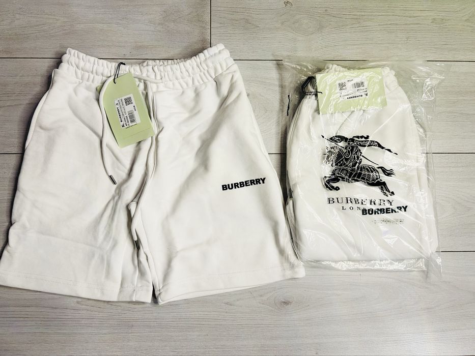 Pantaloni Scurti albi burbbery 2026