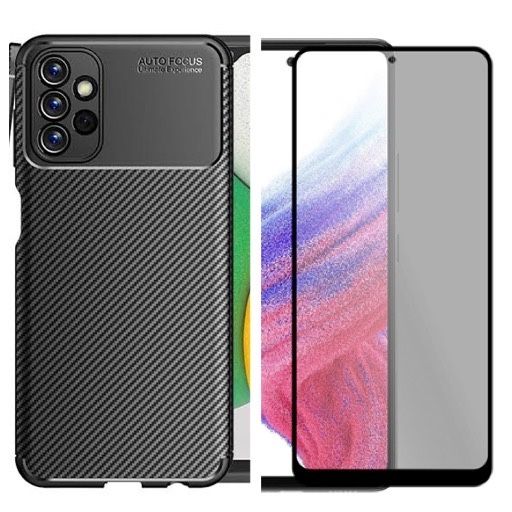 Samsung A54/A53/A33/A35/A36Pack Husa Autofocus Case+Folie Sticla Curba