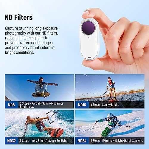 Нови 6 броя Поляризиращи филтри за екшън камера Insta360 GO 2 GO 3