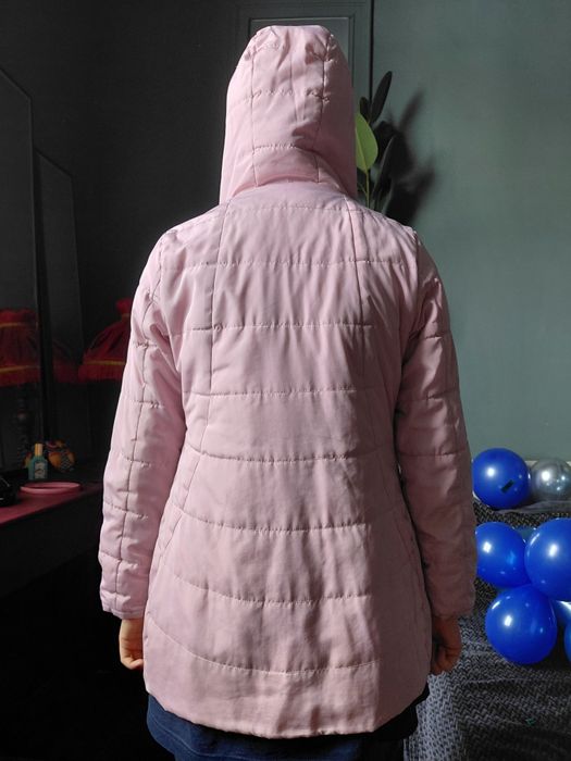 Куртка для девочки 10–13 лет, розовая, недорого