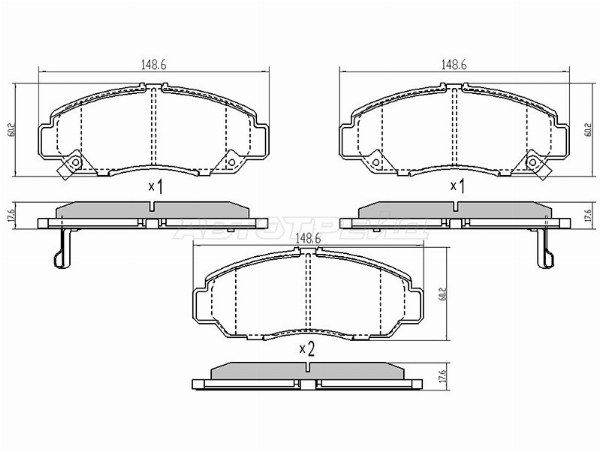 Колодки тормозные Honda Civic