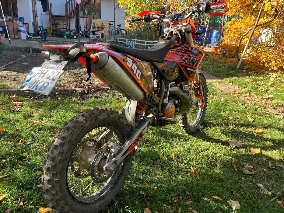 cross enduro KTM EXC 200 cu acte, inmatriculat, cu accesorii
