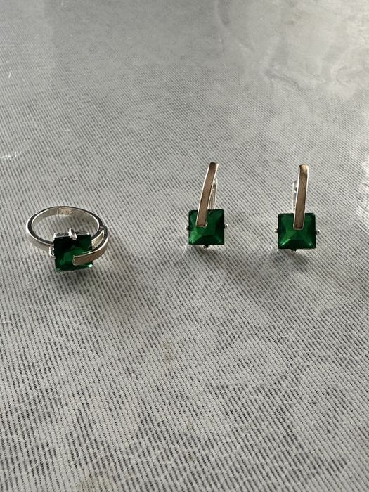 Продам серьги с кольцом