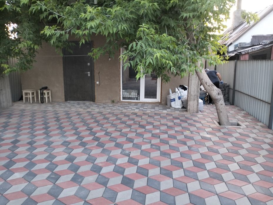 Укладка брусчатки