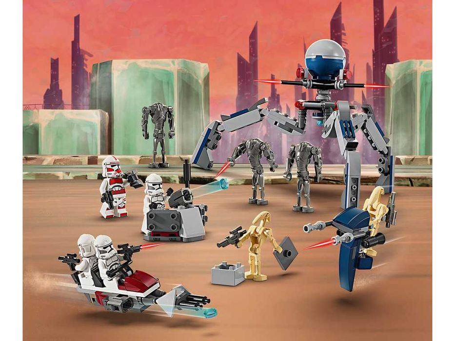 НОВИ! LEGO® Star Wars 75372 Клонинг щурмовак и боен дроид – боен пакет