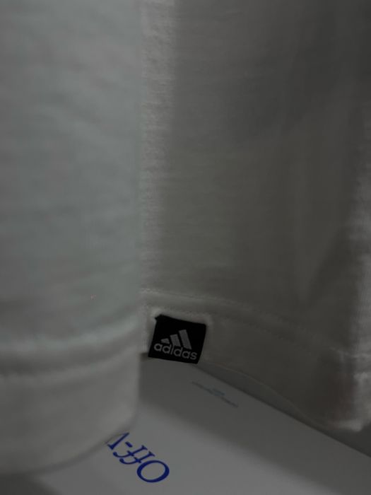 tricou alb adidas