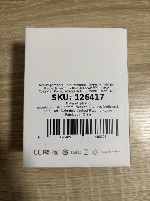 Mini imprimanta portabila + rezerve