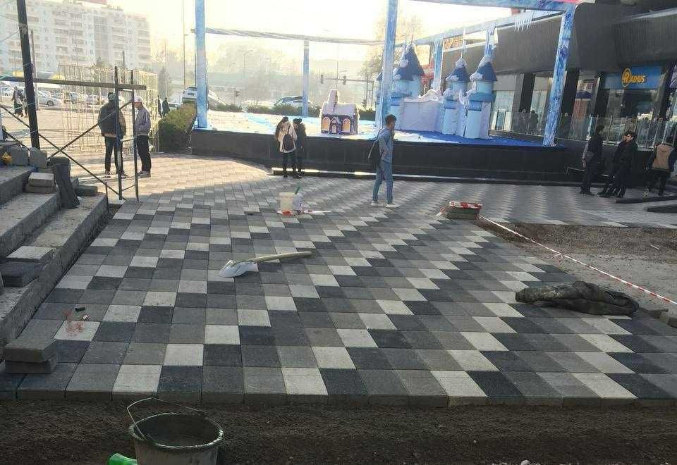 Брусчатка тротуарная плита Bruschatka