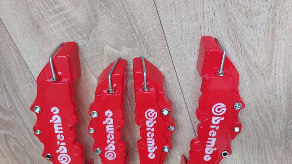 Capace ornament etrier disc frana brembo roșii plastic tuning racing