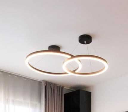 Set 2 buc. corpuri iluminat negre LED circulare