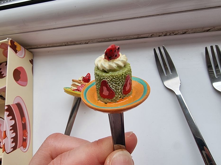 Мини десертни вилици -  ръчна изработка