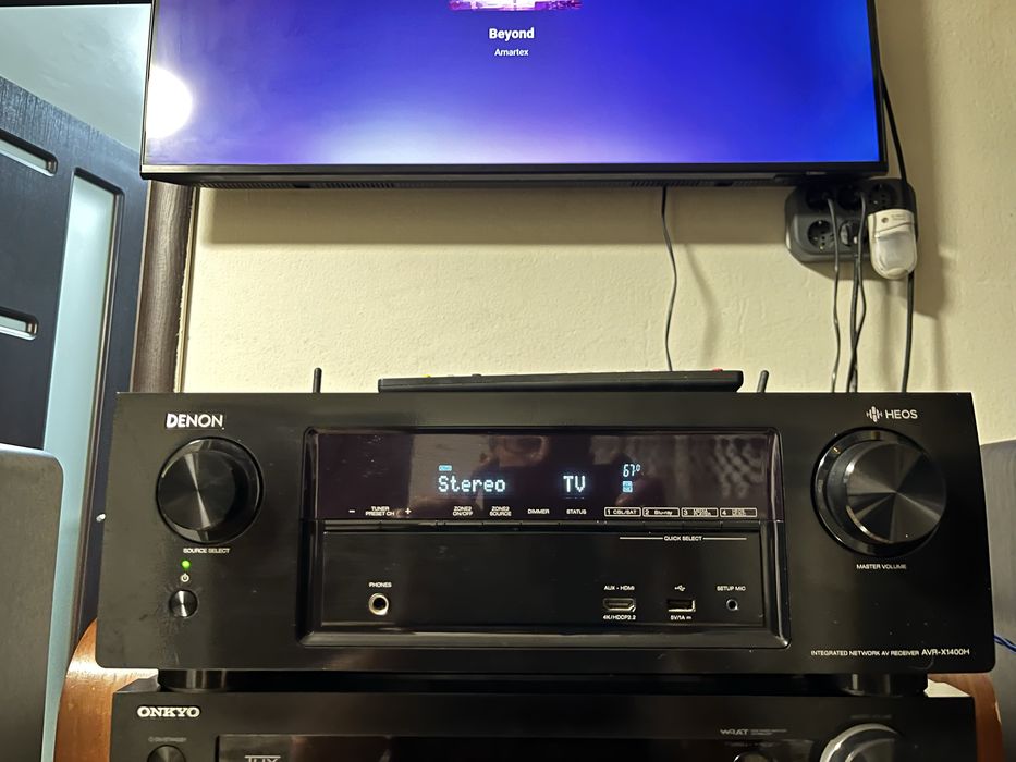 Denon AVR X1400H /4k/7.2Atmos/Airplay/Spotify/bluetooth/wifi/ARC/usb