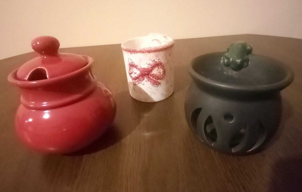 Красиви керамични фигурки, фея, ангелче, захарница - за подарък