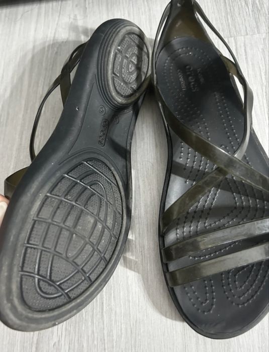 Sandale Crocs dama, Isabella Strappy Sandal W, Negru