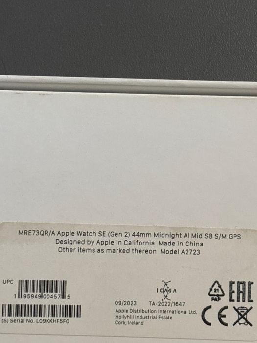 Apple Watch SE Gen 2 midnight 44MM