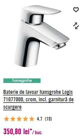 Baterie de lavoar hansgrohe Logis