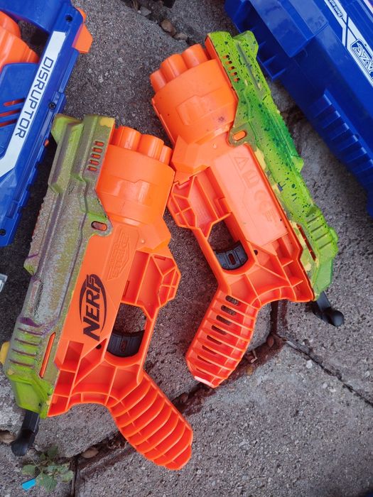10 нърф играчки с меки патрони