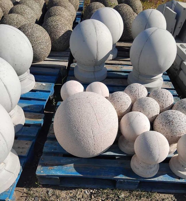 Bolard(delimitator rutier)rotund din beton  piatra naturala 35 cm