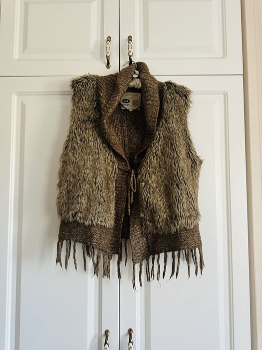 Vesta din blana ecologica ,masura  L , usoara si calduroasa