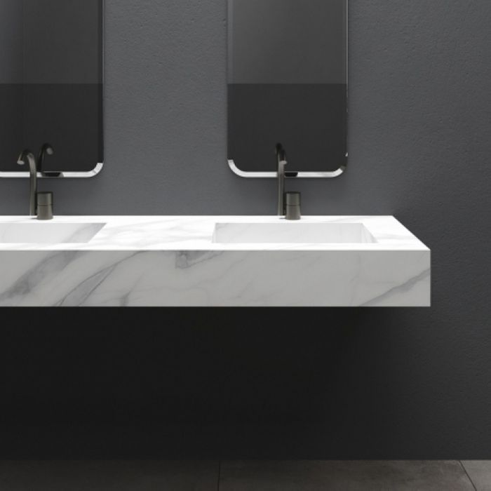 Раковина из керамогранитный кафель...