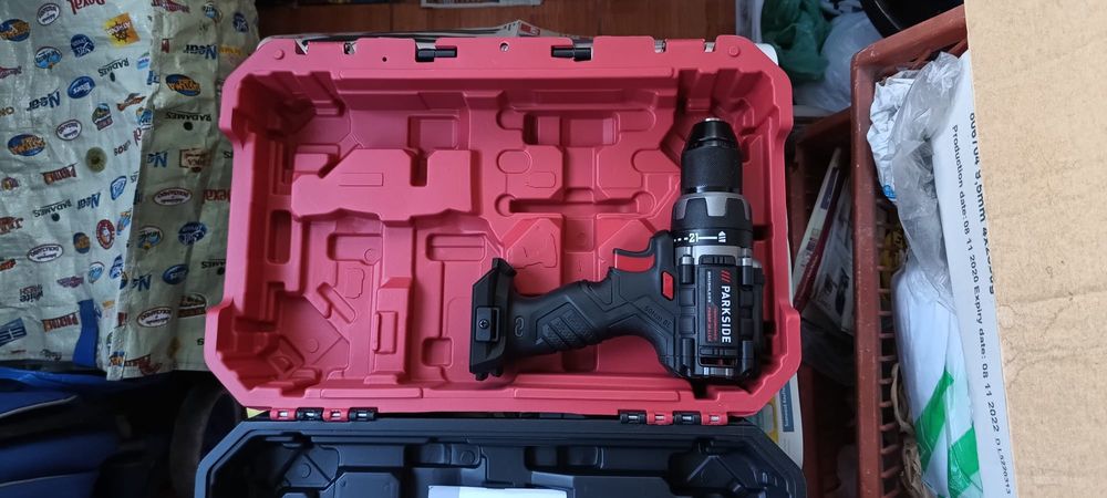 Bormasina parkside performance filetanta fara impact pabsp20lic4 solo compatibila 20v pistol