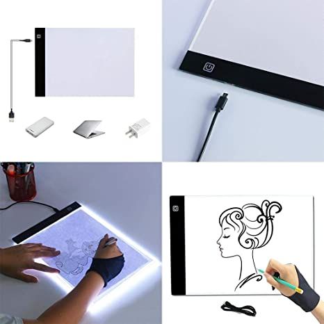 Светеща ЛЕД дъска за рисуване и скициране фиормат А4