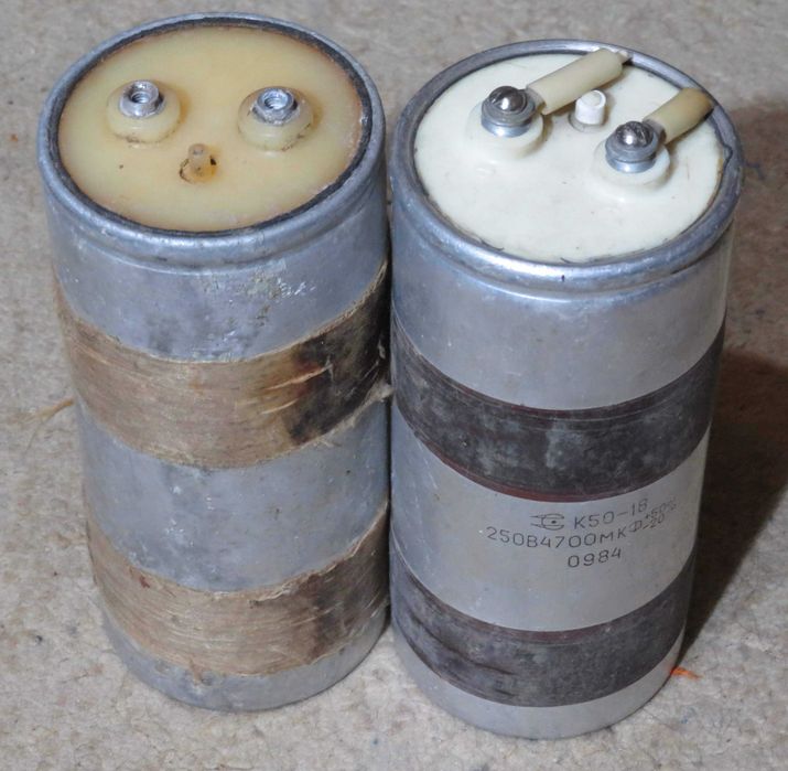Конденсаторы электролитические и биполярный масляный