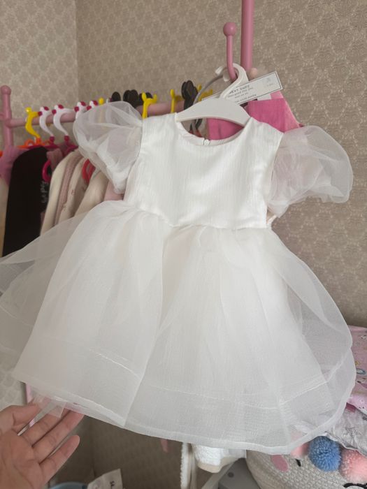 Белое платье на годик