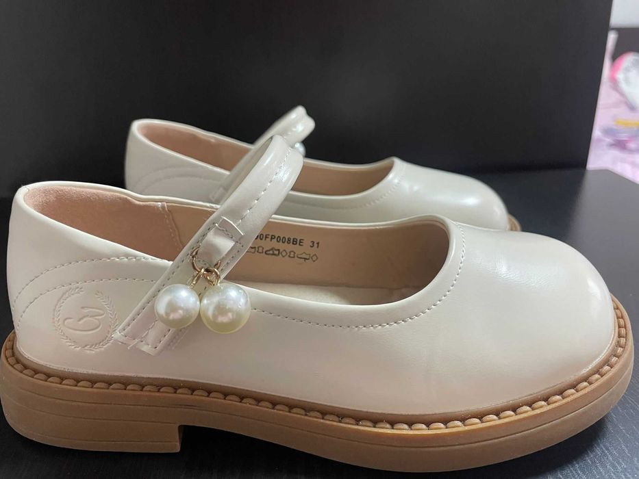 Pantofi fete, Benvenuti, marimea 31, piele