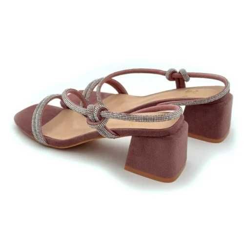 Sandale femei Alma en Pena, toc 5cm, mov inchis, Marime 37 EU