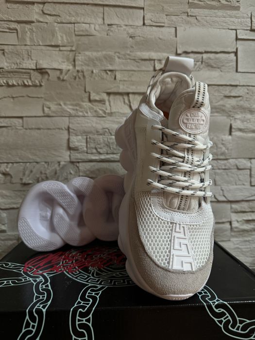 Adidasi Versace Chain Reaction white