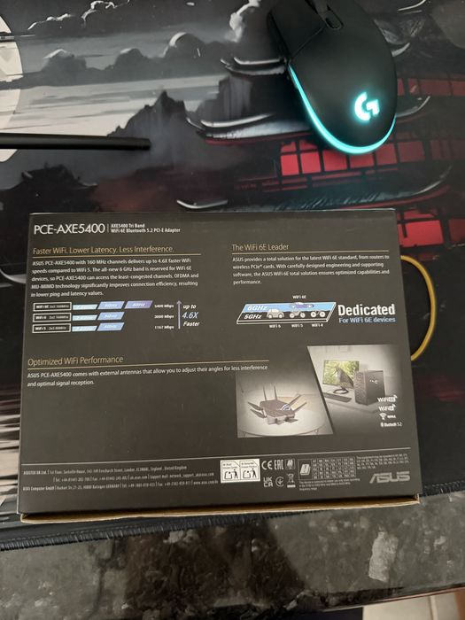 Wifi Bluetooth адаптер вайфай модуль блютуз адаптер Asus PCE-AXE5400