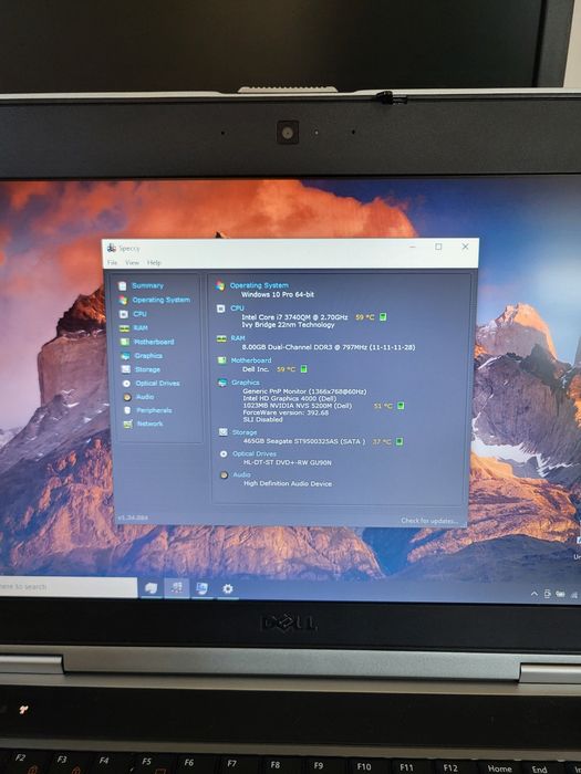 Laptop Dell Latitude E6430 , i7-3740QM , 8 GB , hdd 500 GB , 14"