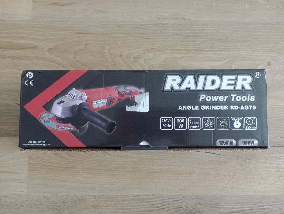 Polizor unghiular / flex Raider, nou, turatie variabilă, 900 W, disc d