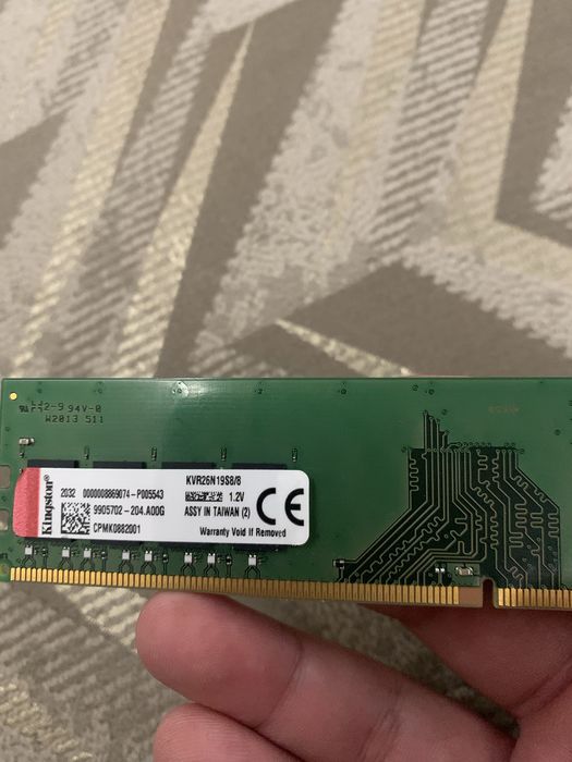 Озу 8гб ддр4 kingston