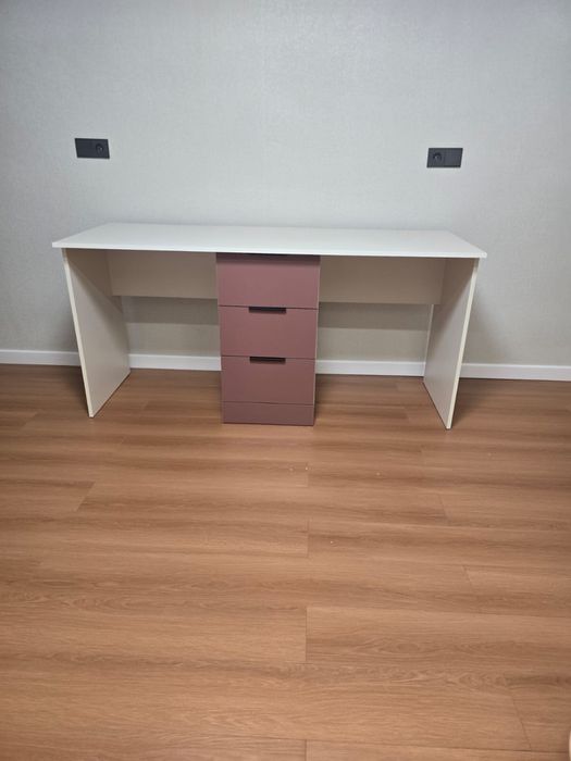 стол с тумбой двусторонний