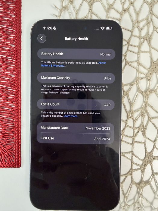 Iphone 15 pro max 512GB Blue Titanium - има още 2 месеца гаранция