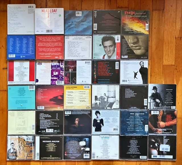 Lot CD orig. rock: Adams, M. Loaf, Elvis, Cohen, Reed, Cocker, Kravitz